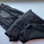 RAF SIMONS • Solid Black Cotton Wide Leg Denim Elastic Waist Pants Jeans Size L Photo 6