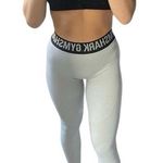 Gymshark Size Small Light Grey High-Waisted Athletic Leggings Photo 0