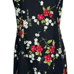 No Boundaries Vintage Y2K‎ 90s Asian Floral Dress XL Black Cherry Blossom Grunge Fairycore Photo 0