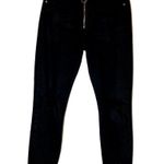 Pistola  Nico Into the Void Distressed Mom Jean O Ring Zipper Raw Hem Black 26" Photo 1