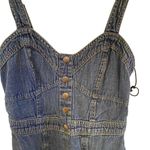 Japna  Sleeveless Jean Dress – Small – Button Front, Empire Waist Photo 1