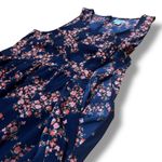 Old Navy Navy Blue Floral Blossom Mini Dress – Large Photo 4