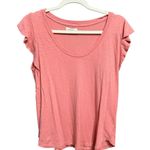Velvet by Graham & Spencer Coral Pink Top Minimalist Soft Girl Era Casual Sz XS Photo 0