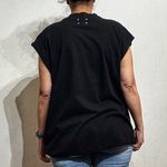 Free People Vintage Souls Black Manifest Oversized Muscle Shirt Sz XS Photo 9