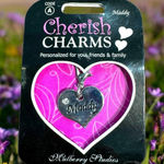 5/$35 Cherish Charms MADDY Name Bracelet Charm NEW NWT Silvertone Silver Tone Photo 0