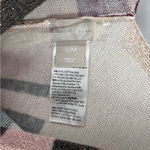 Chico's Soft Plaid Shine Poncho Metallic Shimmer Lightweight Topper Sweater Photo 3