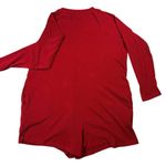 Old Navy Womens Jumper Button Closure at Front Ribbed Knit Dark Red in XL Photo 2