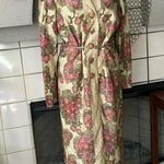 Custom handmade gold floral roses sparkle dress one of a kind small Photo 0