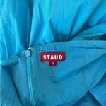 STAUD  - Elio Puff-Sleeve Prairie Midi Full Skirt Dress Sz 4 Photo 6