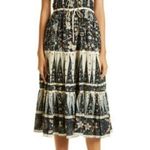 Ulla Johnson Ulla Johnson Indah Printed Midi Dress Size 10 Bohemian Tie Front Tie Shoulders Photo 0