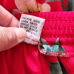 Alfred Dunner Vintage Red Floral Pleated Pull On Skirt Size 12P Photo 5