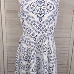 Aeropostale /PRINCE & FOX White & Blue Fit & Flare Dress-Large Photo 0