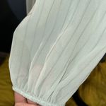 WAYF NWOT  Where Are You From Size XS Olive Long Sleeve Cropped Blouse Photo 5