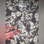 Nwot BUCKETLIST gray printed jumpsuit sold out wide leg boho western fall casual Photo 4