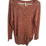 Ginger G Knit Top Metallic High Low Hem Photo 0
