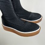 Free People  Thigh High Over The Knee Boots Womens 37/ US 6.5 Black Stretch OTK Photo 4