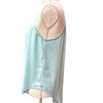 Lush Clothing Lush Halter Front Round Neck High Lo Pleated Soft Cami Camisole Pale Blue Size M Photo 2