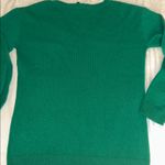 Talbots  Kelly green Cashmere V-Neck Sweater Small Photo 4