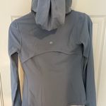 Lululemon Light Blue Running Zip Up Hoodie Photo 3