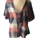 Catalog Favorites patriotic mesh red white blue size L 4th of July cover‎ up Size L Photo 0