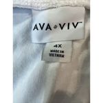 Ava & Viv  Terry Shorts White Women's 4X NWT Photo 3