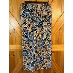 CeCe   Printed Pants elastic drawstring waist wide leg size medium (0370) Photo 3