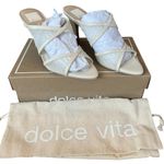Dolce Vita Mandel Pearl Heels in Ivory Mesh Women’s Size 8.5 Photo 4