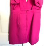 Luxxel Pink  Double Slit Open Back Puffy Sleeve Dress Size L Photo 8