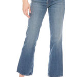 Mother Denim‎ The Tripper High Rise Crop Flare Wander Dust Butterfly Women 27 Blue Photo 0