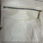 Cuyana  Small Easy Tote Beige Pebbled Leather 14" Laptop Handbag Shoulder Bag Photo 5