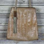 Sondra Roberts Croc Embossed Shoulder Bag Purse Photo 3