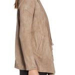 BLANK NYC Faux Suede Drape Front Jacket Sweater S Photo 1