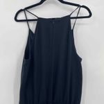 Joie  Jumpsuit Womens Large Black Polyester Halter Straps Pockets Wide Leg Photo 4