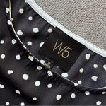 Anthropologie  W5 Black & White Specks Short Sleeve Blouse Small Photo 7