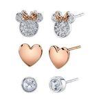 Disney  Minnie Mouse Three Pair Earring Set Photo 0