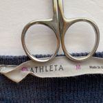 Athleta Retreat Sweater Dress Athlesiure Navy Marled Drop Shoulder Side Seams M Photo 7