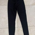 Black Like New Honeycomb Leggings Butt Scrunch Sz Small Photo 0