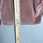 Urban Outfitters  Women’s Velvet Long Sleeve Crop Top Pink Size M Photo 4