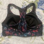 Avia  Molded Cup Sports Bra Black Floral Abstract Print Women’s Size Large Photo 3