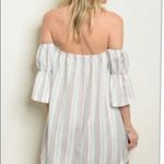 LeShop Boho Peasant Off Shoulder Tunic/Dress White Size M Photo 1