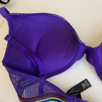 Victoria's Secret  Bombshell Plunge Bra Magenta  Lace‎ Purple - 32C Photo 5