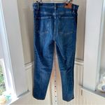 J Crew Jeans Vintage Straight Blue Wash Denim Distressed Size 31T Tall Stripe Photo 4
