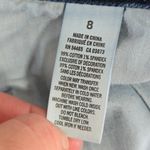 American Eagle Outfitters Blue Jean Shorts with Pink Floral Embroidery Size 8 Photo 9