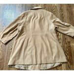 Anne Klein Women’s Double Breast Wool Blend Tan Mid Length Pea coat Size 2X EUC Photo 5