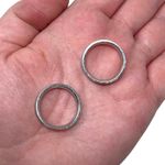 Vitaly Silver Stainless Steel Size 9 Rings Streetwear Minimalist Photo 1