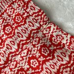 Ellen Tracy  Red and Cream Pattern Dress Photo 5