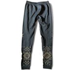Burton Women's Base Layer Bottoms Geometric Print Charcoal Tan Mid Rise XS/S Photo 1