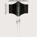 Goth Gothic Grunge Emo Alternative Punk Corset Belt Black Photo 4