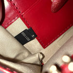 Cole Haan  Red Snakeskin Wristlet Wallet Clutch Card Holder Zip Around Photo 6