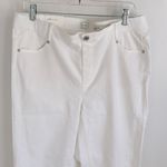 J.Jill High Rise Cropped Jeans White Photo 2